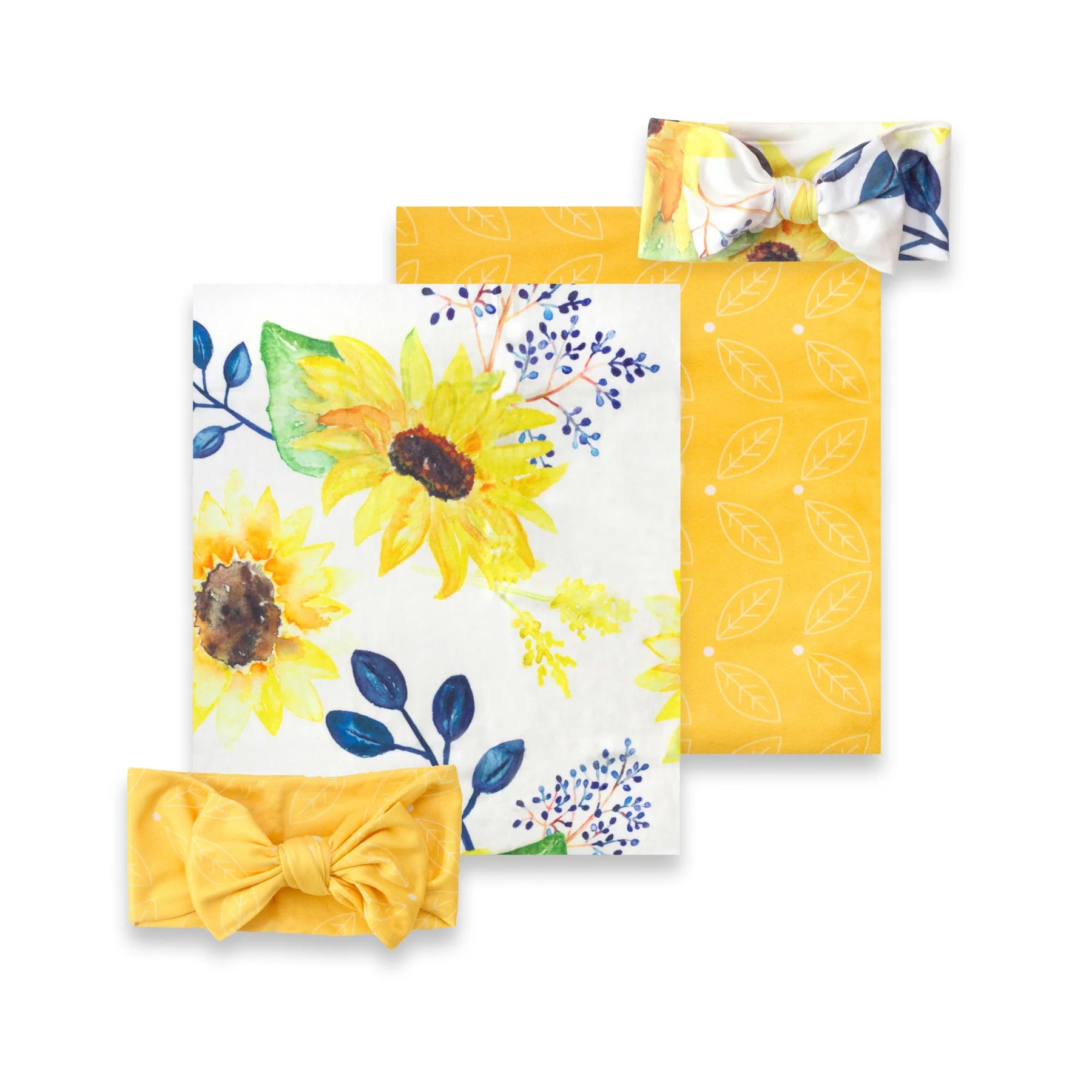 First Landings Sunflower Swaddle Set