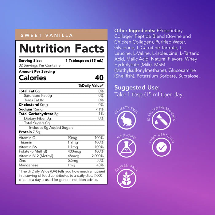 Q reBUILD Collagen Peptides Liquid Collagen