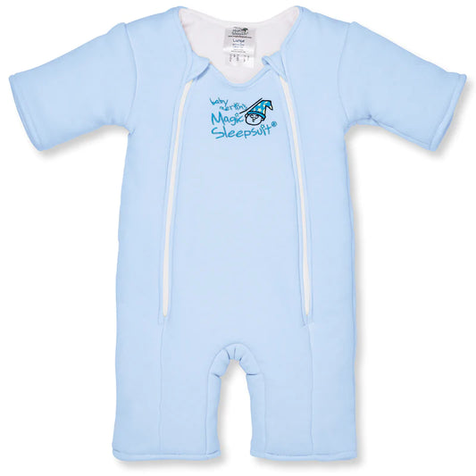 Baby Merlin's Magic Sleepsuit - Blue Cotton