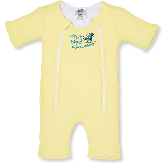 Baby Merlin's Magic Sleepsuit - Yellow Cotton