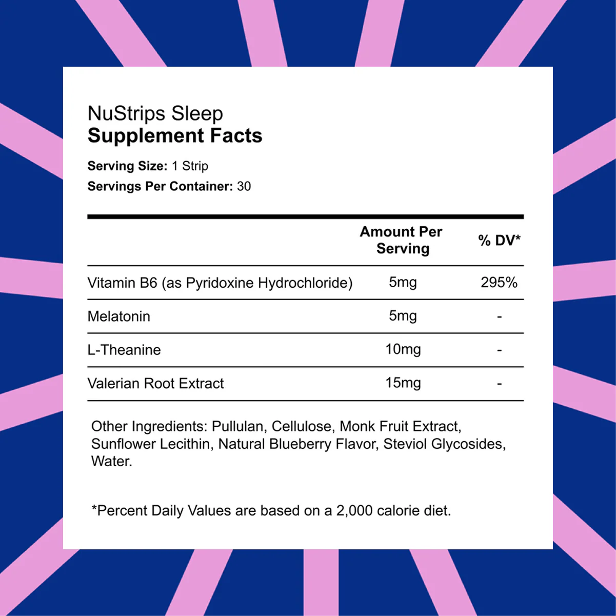 Nustrips Melatonin Sleep Strips - Sleep In a Strip