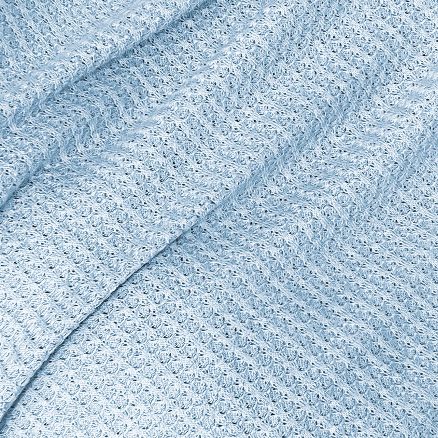 First Landings Blue Knit Wrap Set