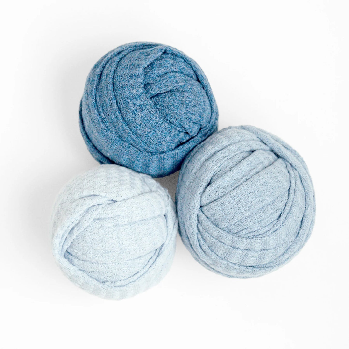 First Landings Blue Knit Wrap Set