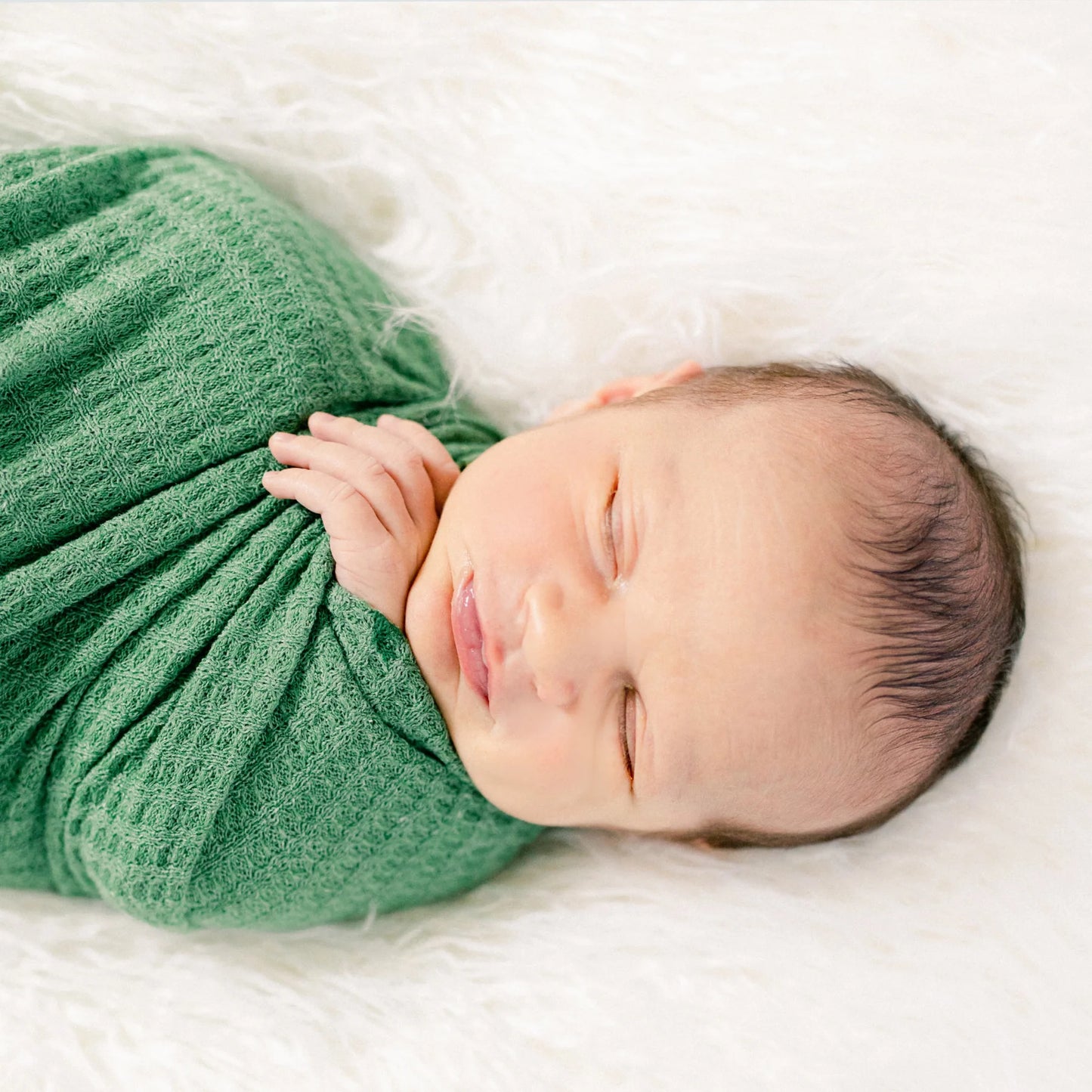 First Landings Green Knit Wrap Set