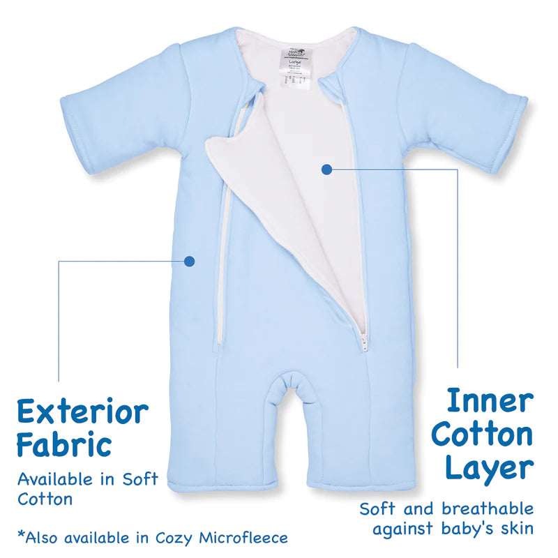 Baby Merlin's Magic Sleepsuit - Blue Cotton