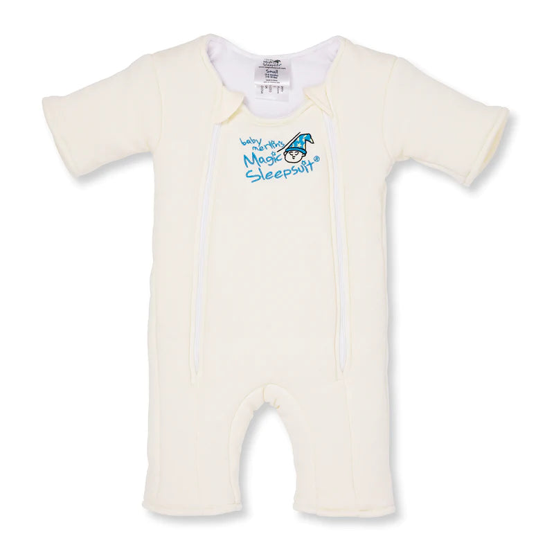 Baby Merlin's Magic Sleepsuit - Cream Cotton