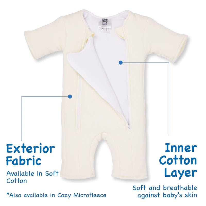 Baby Merlin's Magic Sleepsuit - Cream Cotton