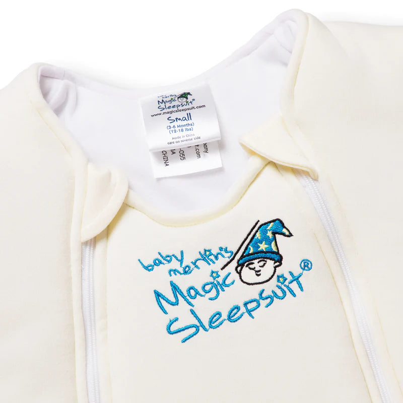 Baby Merlin's Magic Sleepsuit - Cream Cotton