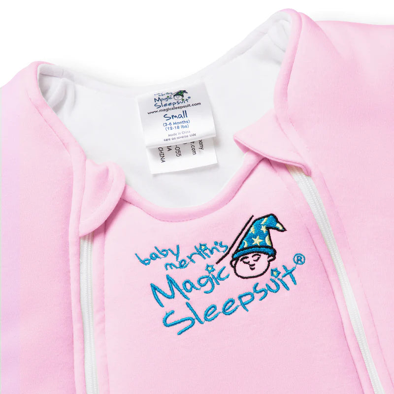 Baby Merlin's Magic Sleepsuit - Pink Cotton