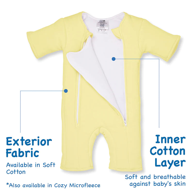 Baby Merlin's Magic Sleepsuit - Yellow Cotton